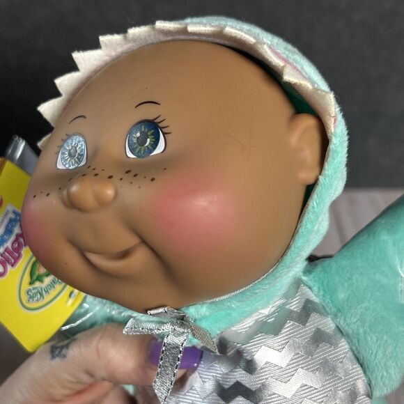 Cabbage Patch Kids 9" Cuties Exotic Friends - Shark Hippo Flamingo Baby Doll - Picture 4 of 11